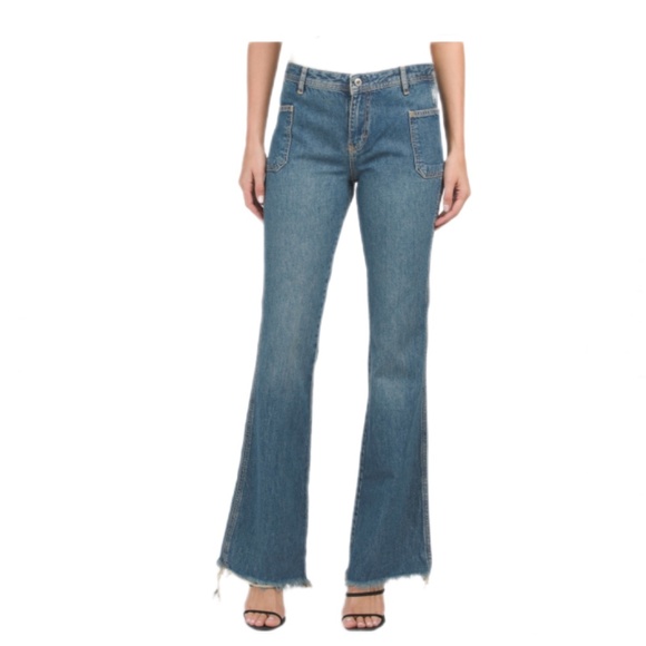 Brand New FREE PEOPLE Izzy Flare Jeans - Picture 1 of 2
